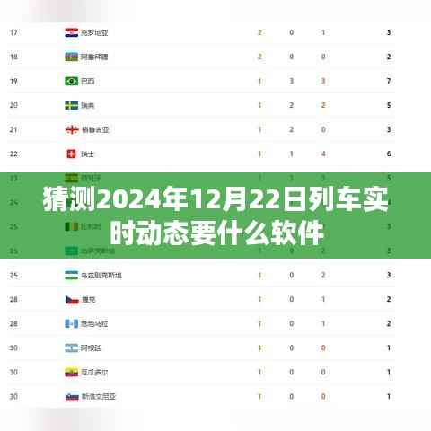 预测未来列车动态软件推荐,实时掌握列车动态必备工具