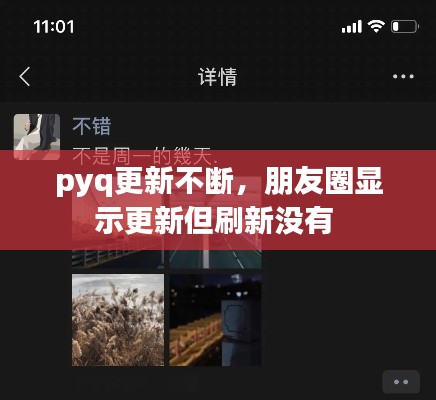 pyq更新不断,朋友圈显示更新但刷新没有
