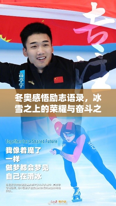 冬奥感悟励志语录,冰雪之上的荣耀与奋斗之路